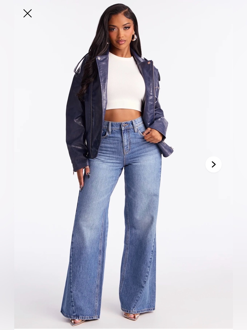 Fashion Nova Runaway Baby Wide Leg Jeans